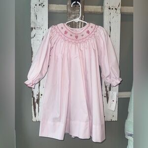 Petit Ami Light Pink Embroidered Dress